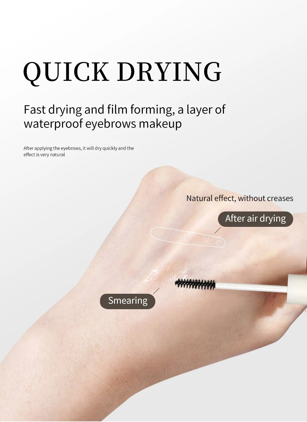 Eyebrow Styling Gel Liquid Colorless Transparent Fixed Gel Waterproof Sweat-proof Eyebrow Repair Lasting Makeup Gel For Eyebrows
