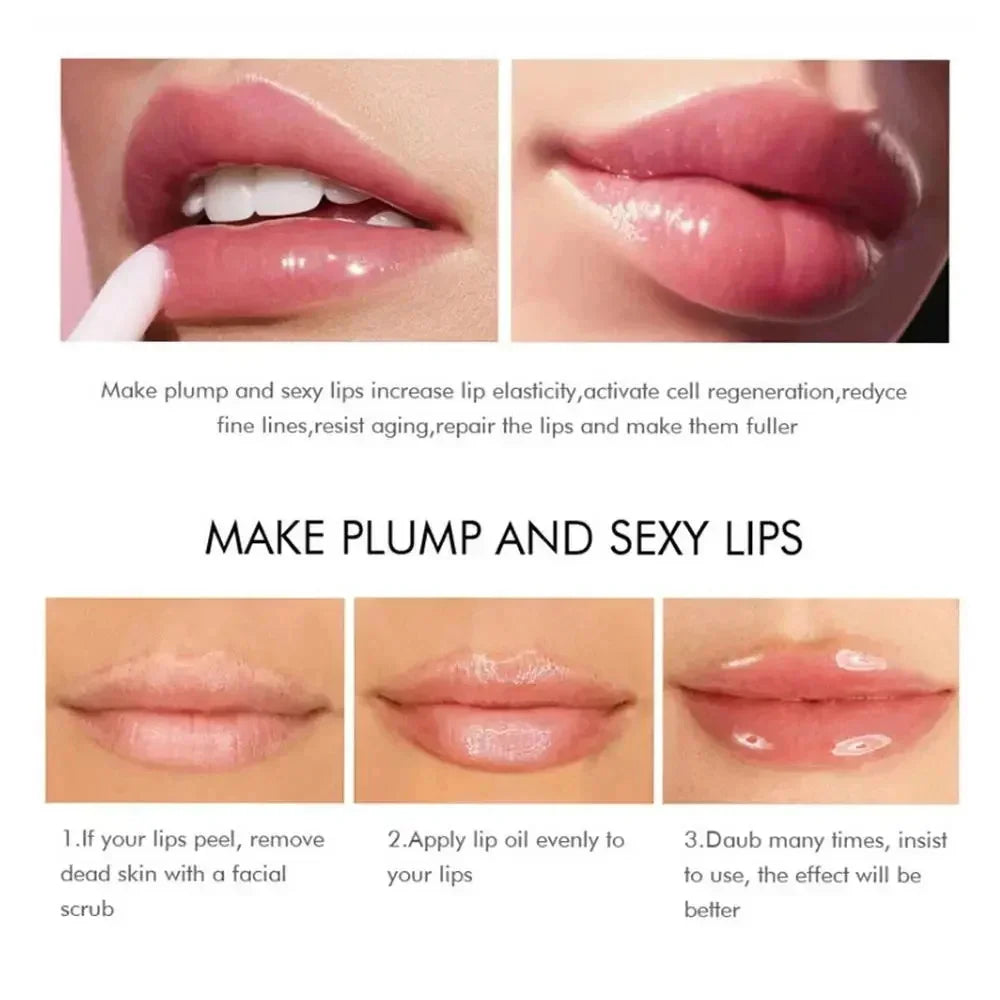 Instant Lip Plumping Essential Oil Nourishing Antiwrinkle Moisturising Sexy Lip Care Ultimate Plumping Lip Gloss Serum Cosmetics