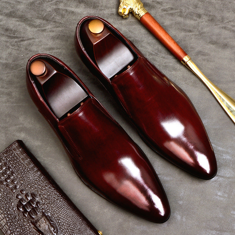 Genuine Leather Business Casual Shoes Men'S