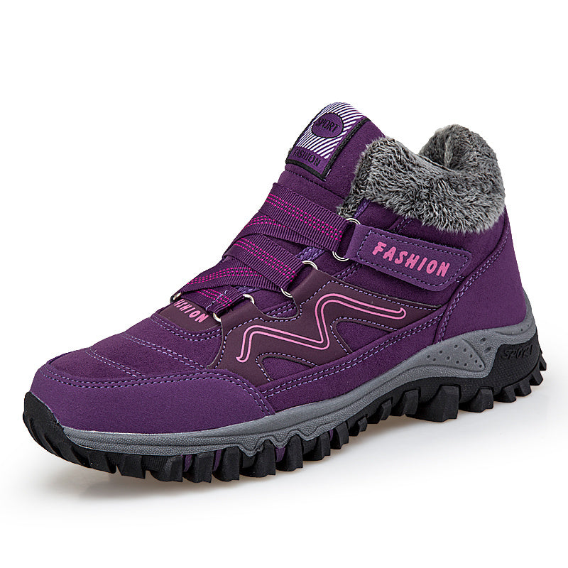 Outdoor Snow Plus Velvet Warm Women's Cotton Shoes