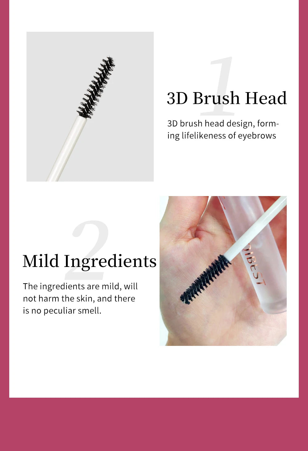 Eyebrow Styling Gel Liquid Colorless Transparent Fixed Gel Waterproof Sweat-proof Eyebrow Repair Lasting Makeup Gel For Eyebrows
