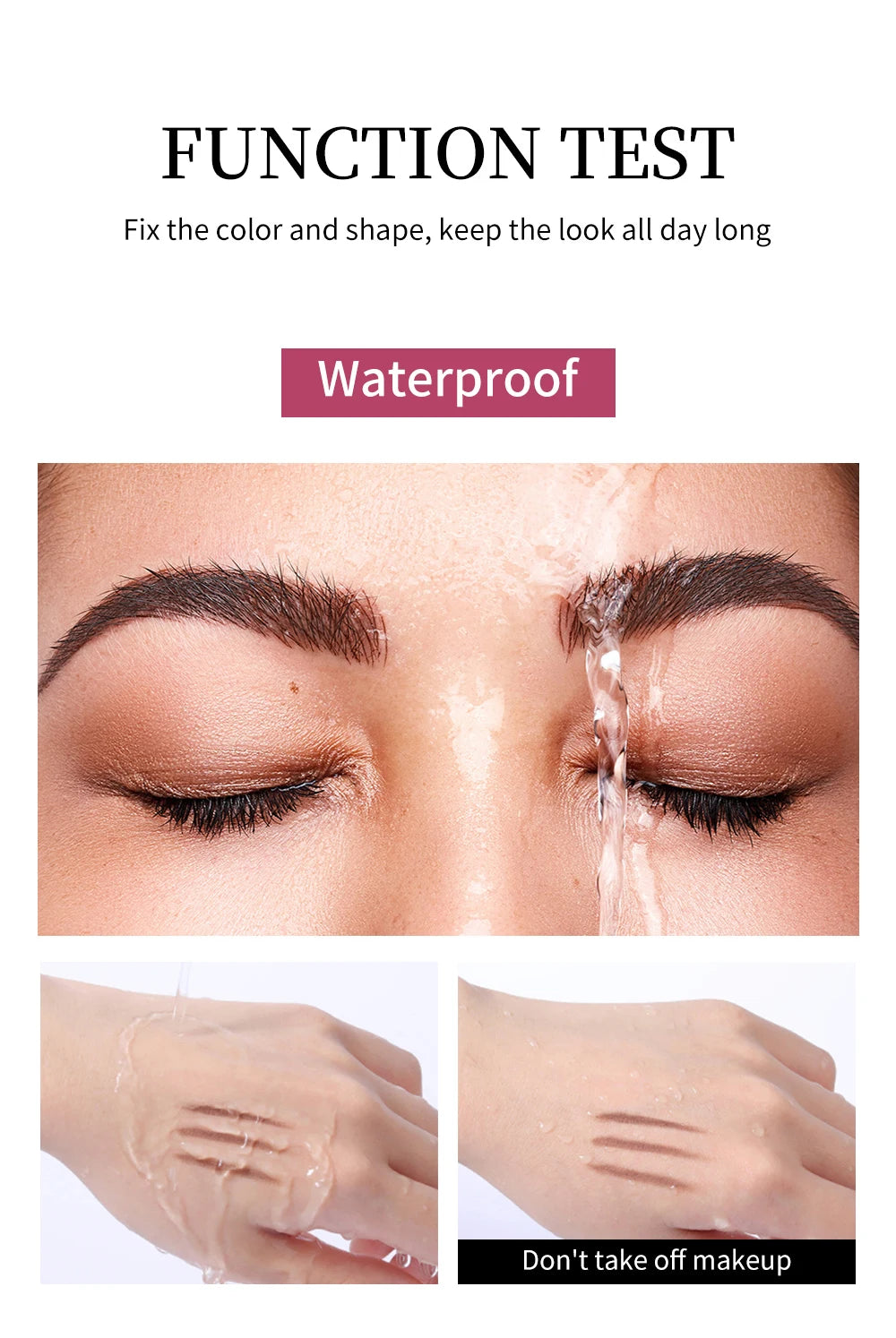 Eyebrow Styling Gel Liquid Colorless Transparent Fixed Gel Waterproof Sweat-proof Eyebrow Repair Lasting Makeup Gel For Eyebrows