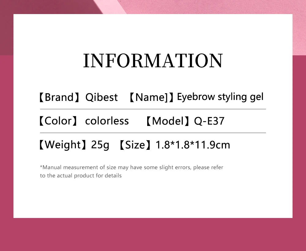 Eyebrow Styling Gel Liquid Colorless Transparent Fixed Gel Waterproof Sweat-proof Eyebrow Repair Lasting Makeup Gel For Eyebrows