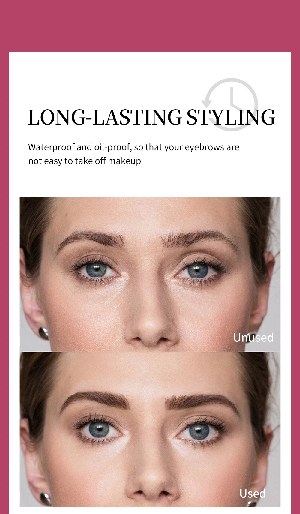 Eyebrow Styling Gel Liquid Colorless Transparent Fixed Gel Waterproof Sweat-proof Eyebrow Repair Lasting Makeup Gel For Eyebrows